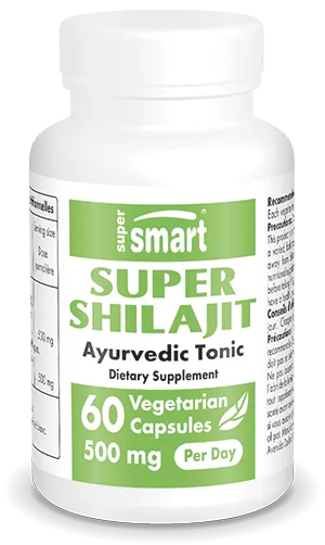 Boîte de complément alimentaire de shilajit en gélules