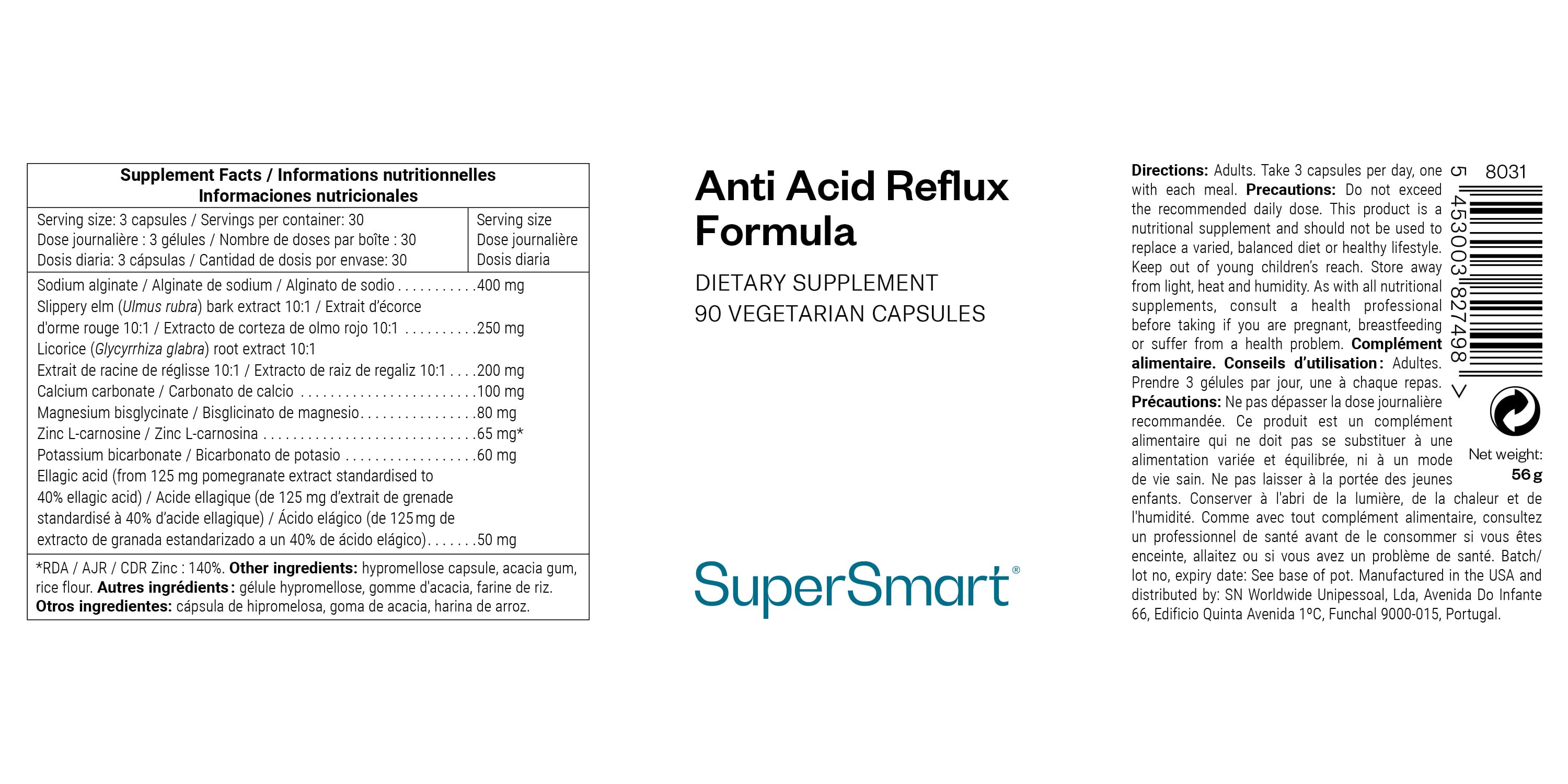 Anti-Acid Reflux Formula
