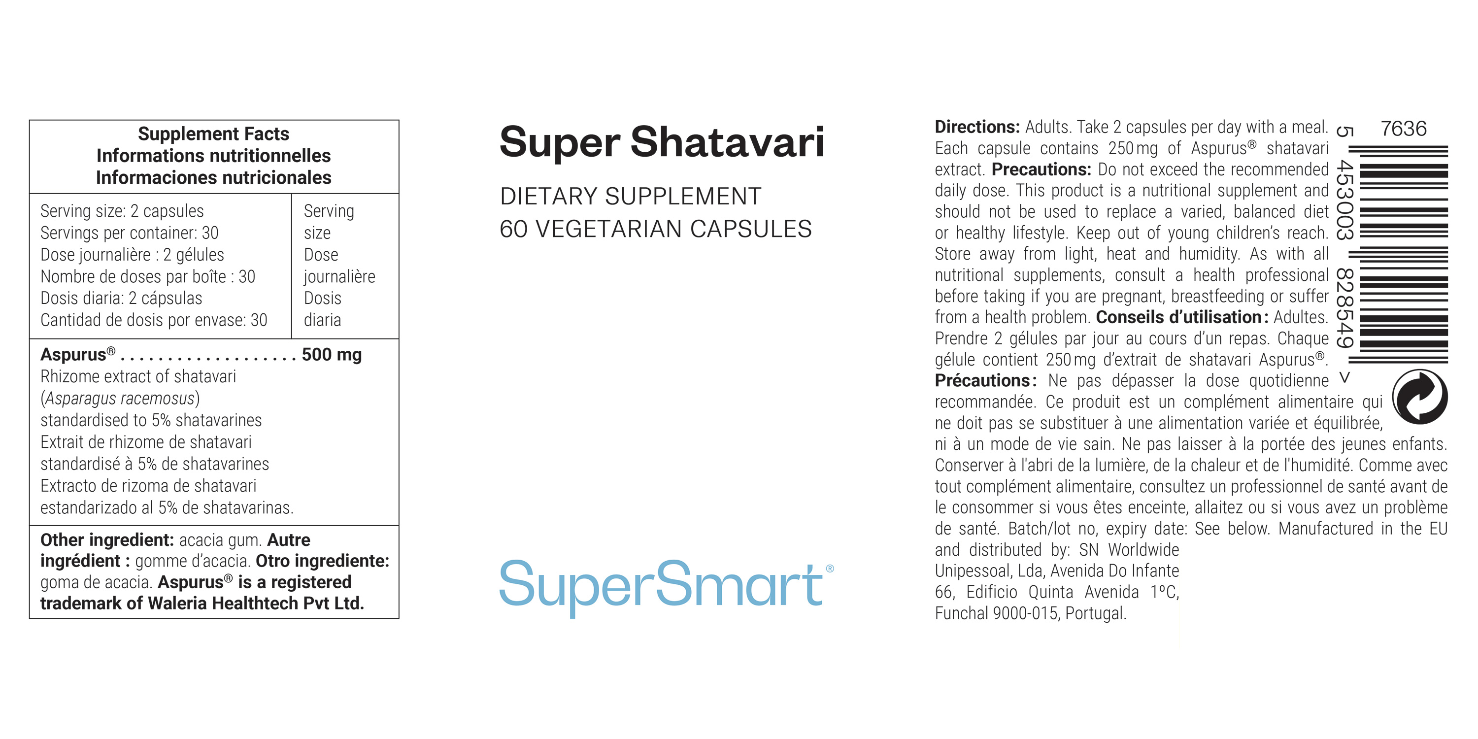 Extrait de racines de shatavari riche en bienfaits