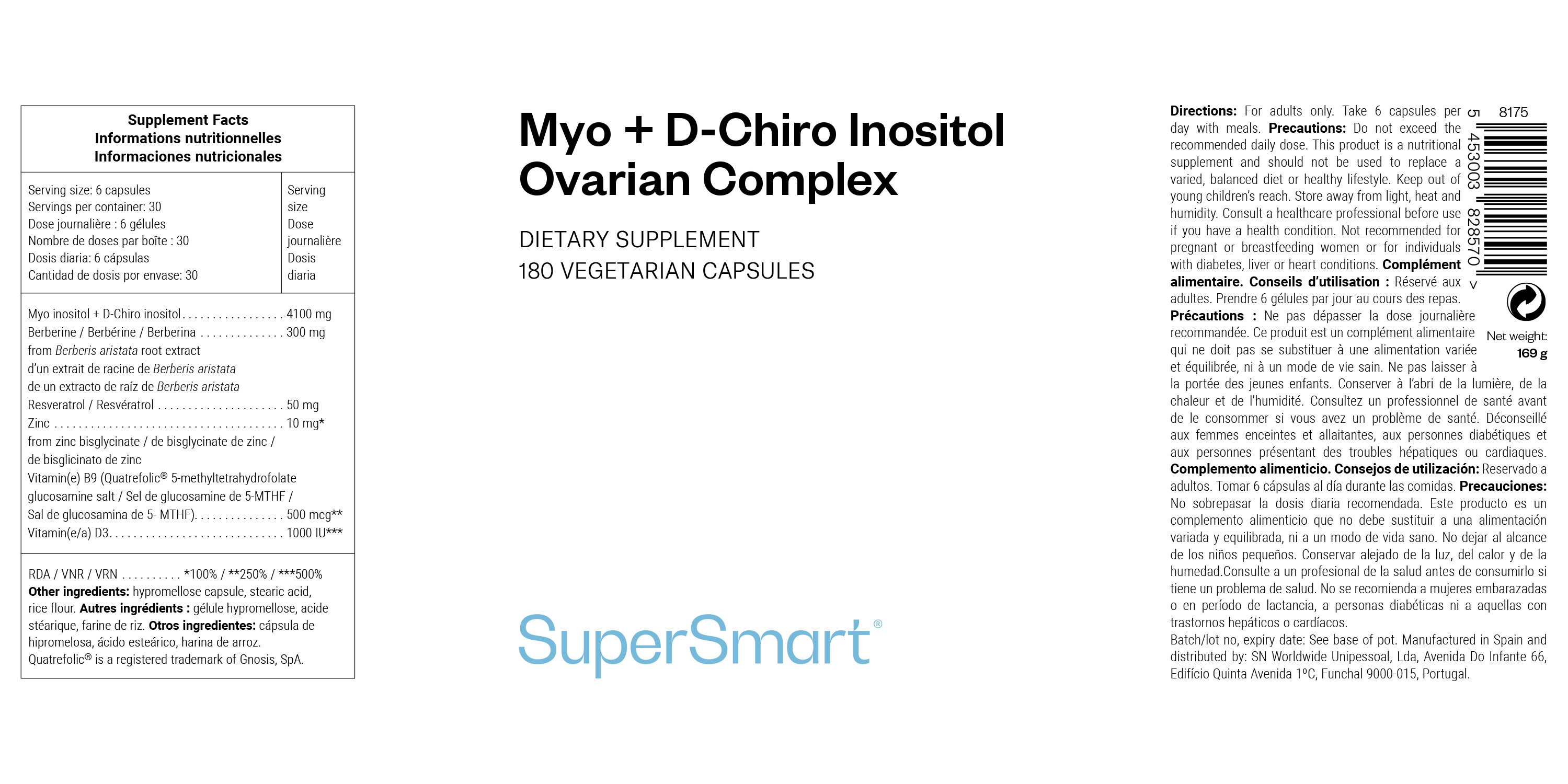 Complément alimentaire de myo-inositol contre le SOPK