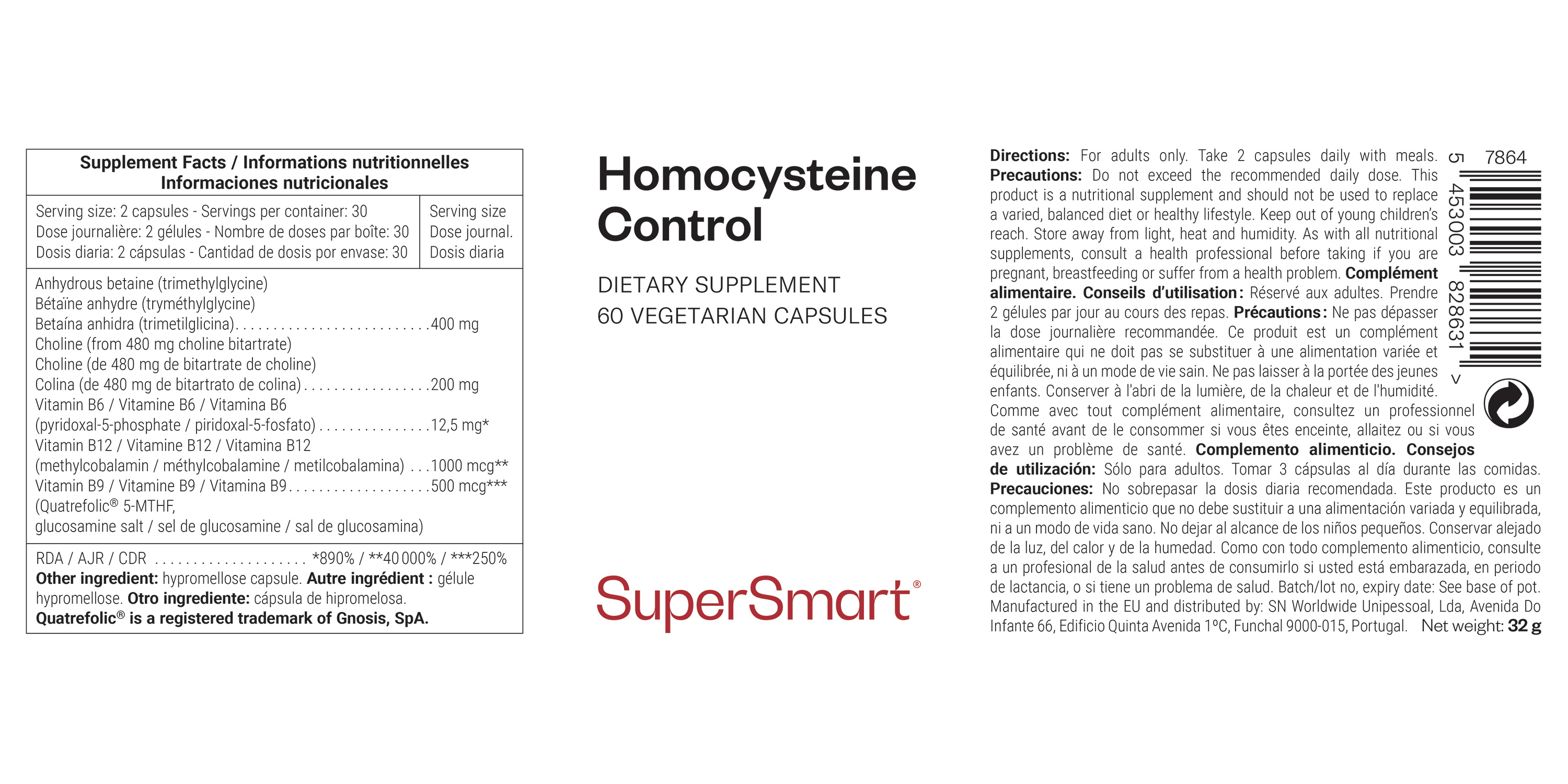 Traitement naturel contre l'homocystéine élevée