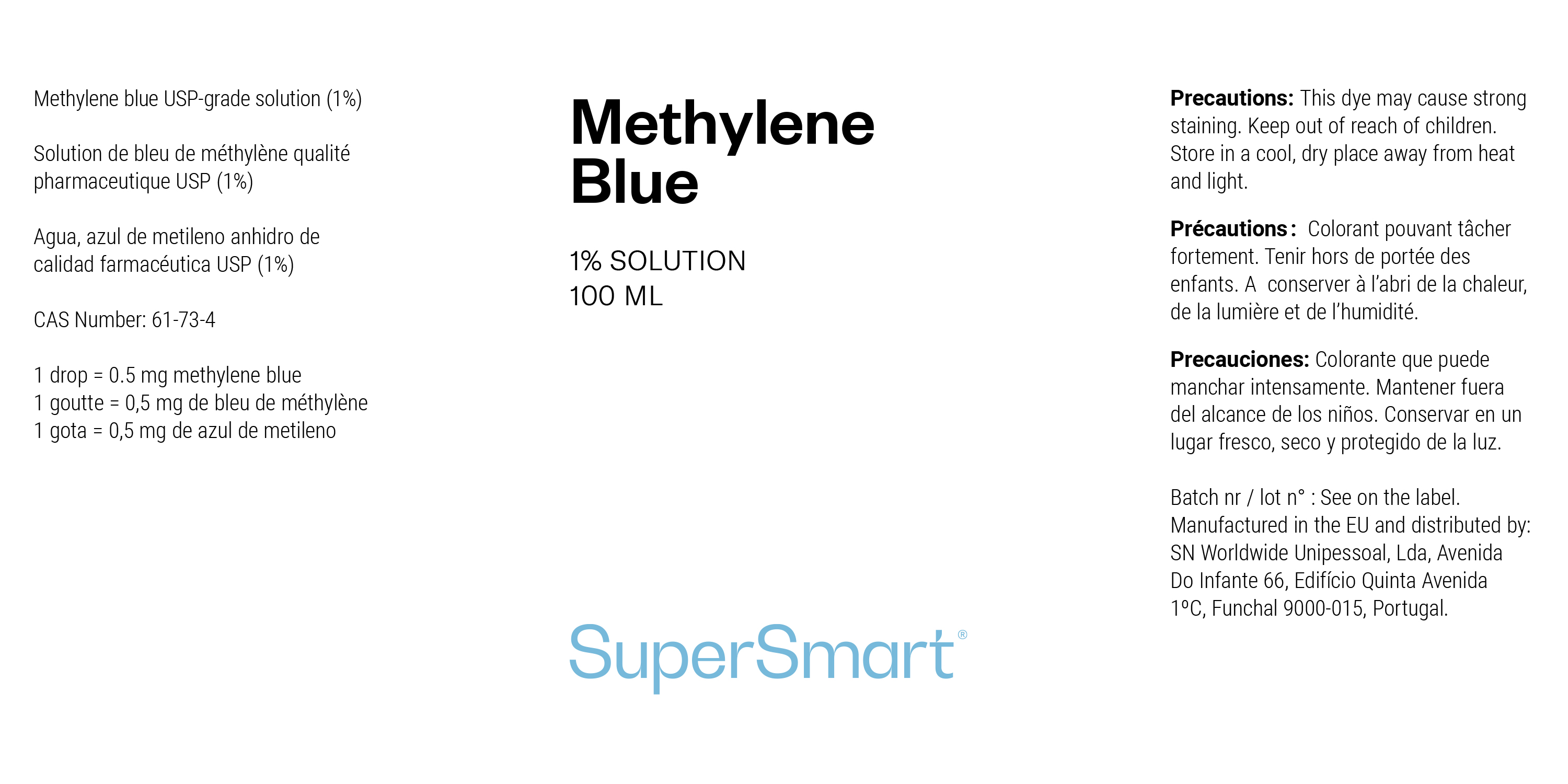 Bleu de méthylène pharmaceutique